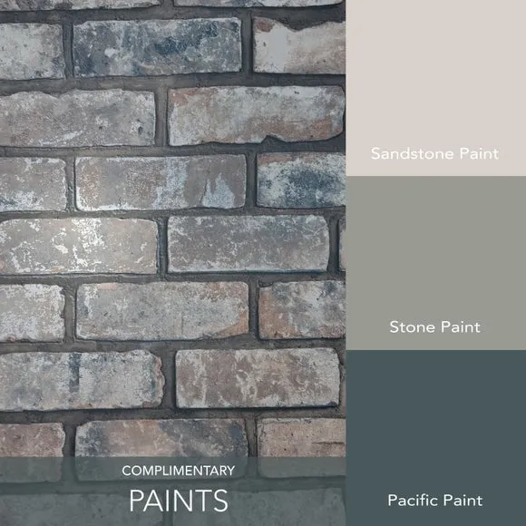 Brick Pattern Wallpaper - Grey, Matte Finish