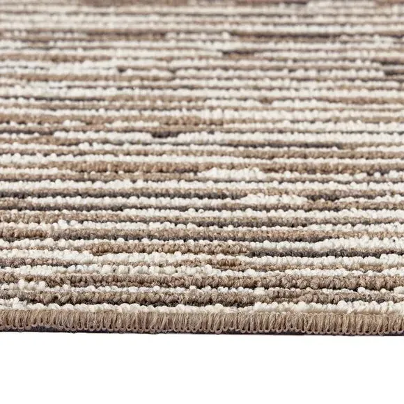 Broken Stripe Doormat - Natural, Boucle