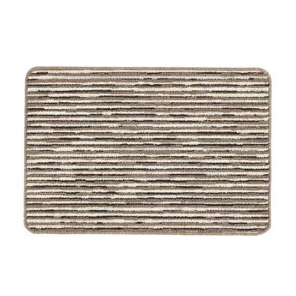 Broken Stripe Doormat - Natural, Boucle