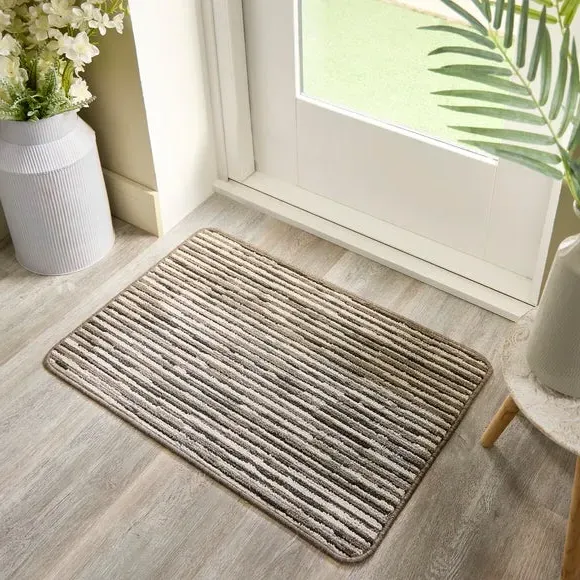 Broken Stripe Doormat - Natural, Boucle image