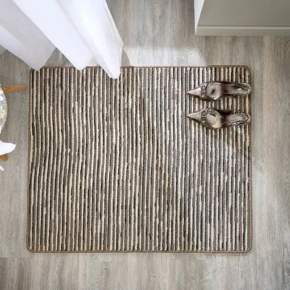 Broken Stripe Doormat - Natural, Boucle