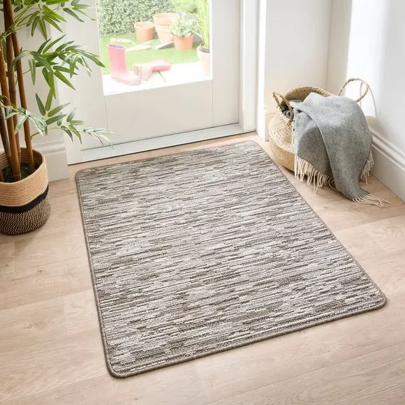 Broken Stripe Utility Mat - Natural
