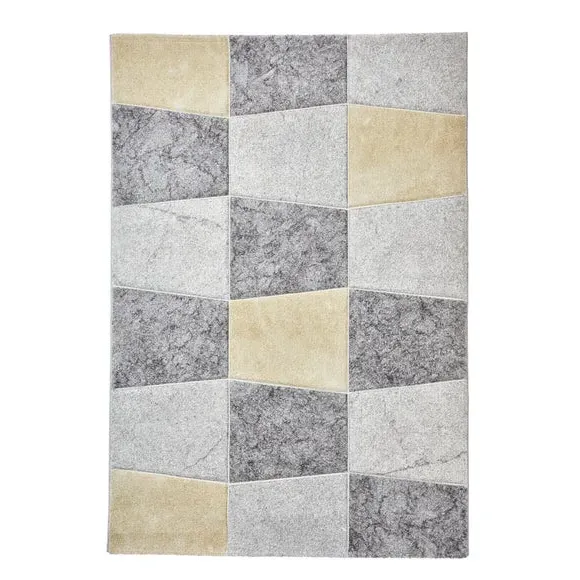 Brooklyn Heat Set Frieze Rug - Yellow image