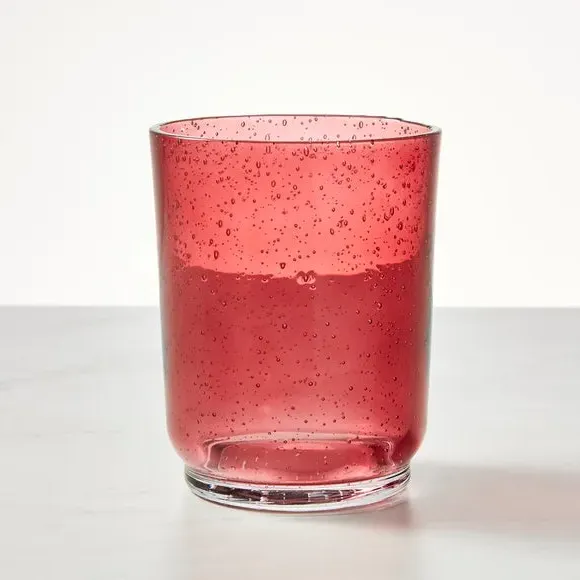 Bubble Glass Tumbler - Berry, Glass