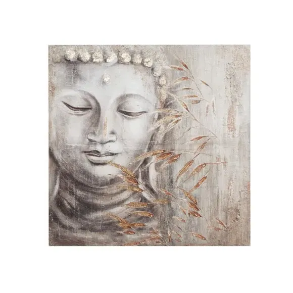 Buddha Canvas Print Abstract - Gold, MDF
