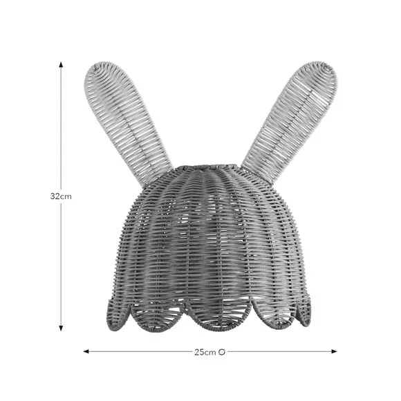 Bunny Pendant Shade Easy Fit - Brown, Rattan