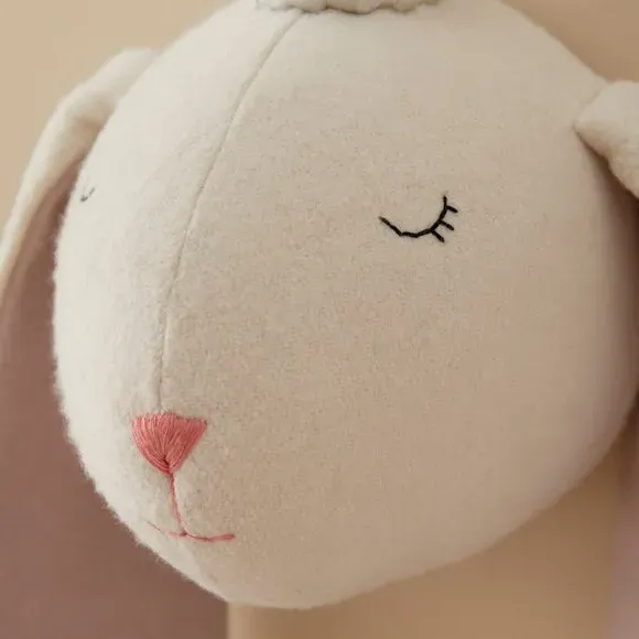 Bunny Wall Head Decor - Pink