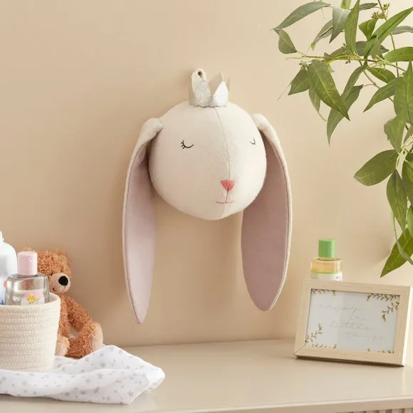 Bunny Wall Head Decor - Pink image