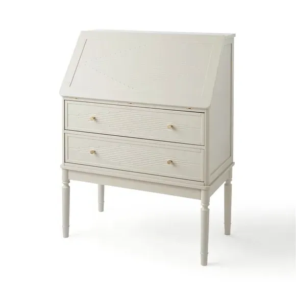 Bureau Desk with Storage - Stone, Wood