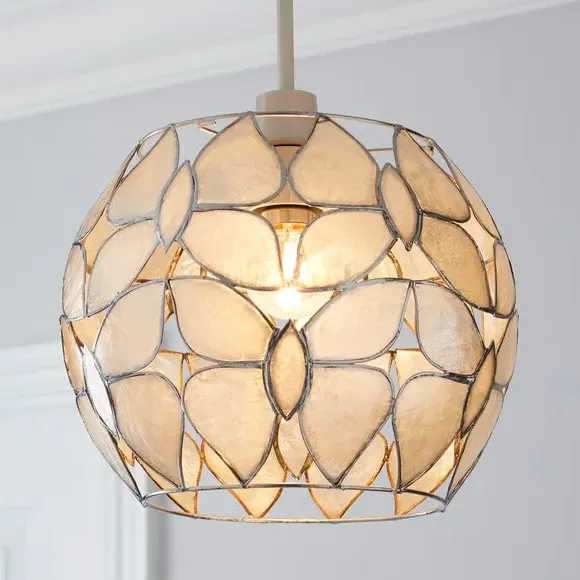 Butterfly Pendant Shade Easy Fit - Mink, Capiz image