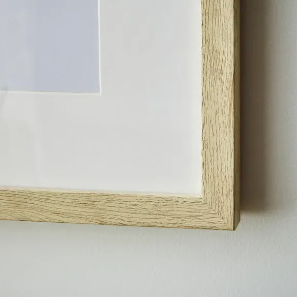 Butterfly Tree Framed Print - White, Oak-Effect