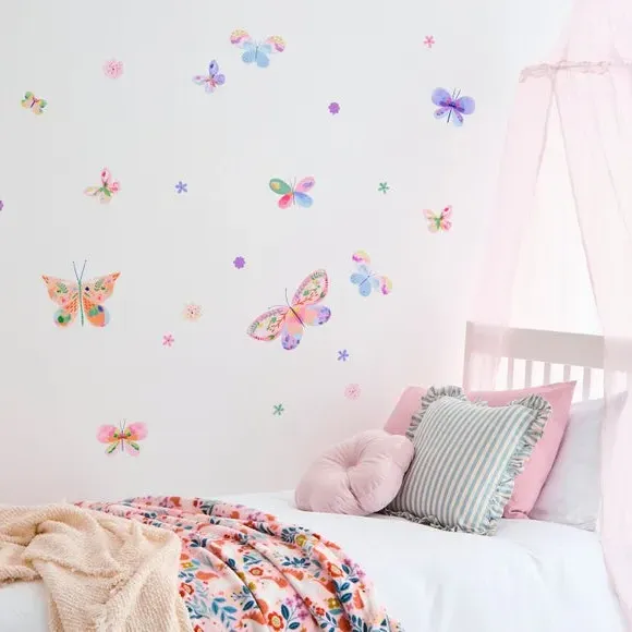 Butterfly Wall Stickers - Multicolor, Self-Adhesive image