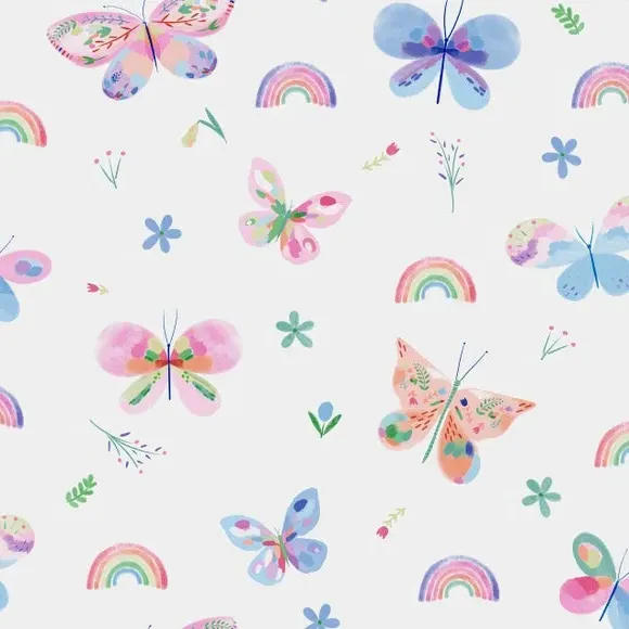 Butterfly Wallpaper - Multicolor, Paper