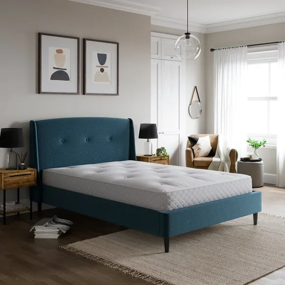Buttoned Bed Frame - Ink, Chenille