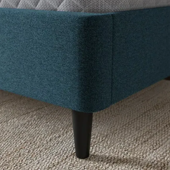 Buttoned Bed Frame - Ink, Chenille