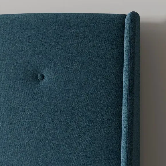 Buttoned Bed Frame - Ink, Chenille