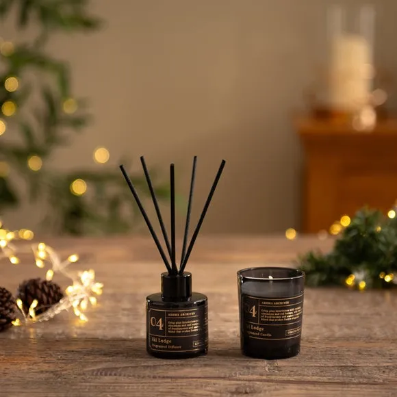 Candle & Diffuser Gift Set - Dark Blue, Glass
