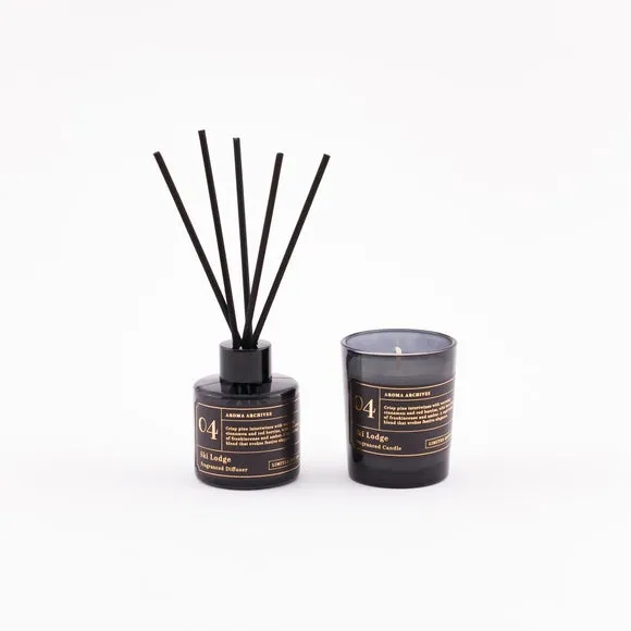 Candle & Diffuser Gift Set - Dark Blue, Glass