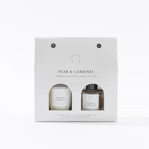 Candle & Diffuser Gift Set - Pear Gardenia