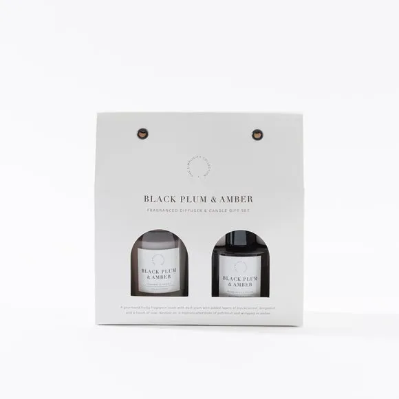 Candle & Diffuser Gift Set - Plum Patchouli