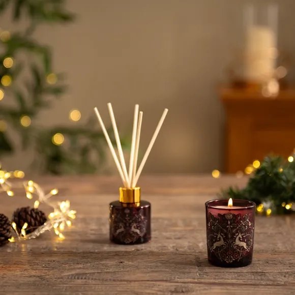 Candle & Diffuser Gift Set - Red, Winter Berries