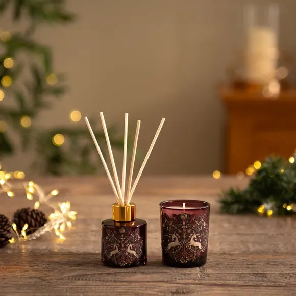 Candle & Diffuser Gift Set - Red, Winter Berries image
