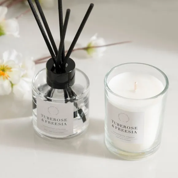 Candle & Diffuser Gift Set - Tuberose Freesia