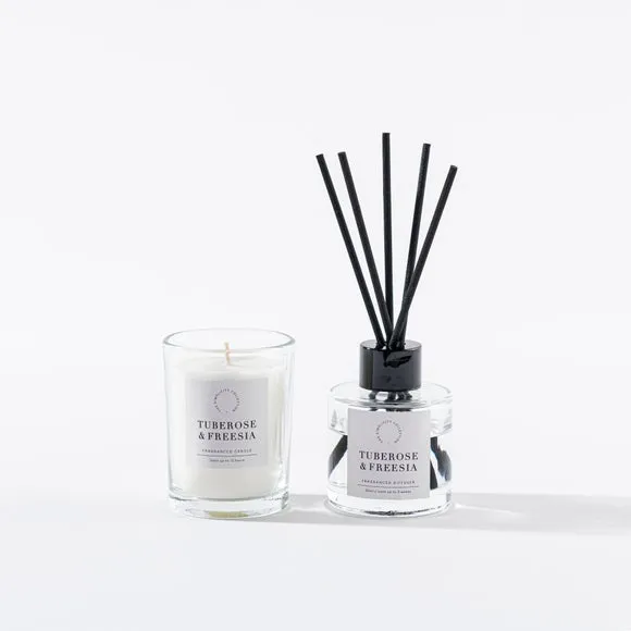 Candle & Diffuser Gift Set - Tuberose Freesia