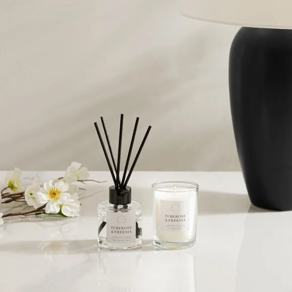 Candle & Diffuser Gift Set - Tuberose Freesia