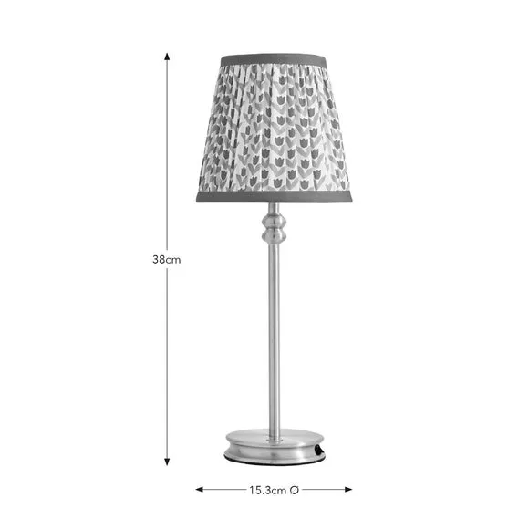 Candlestick Table Lamp - Red, Brass