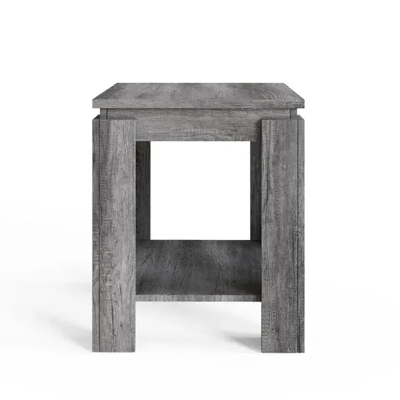 Canyon Side Table - Grey, Wood Effect