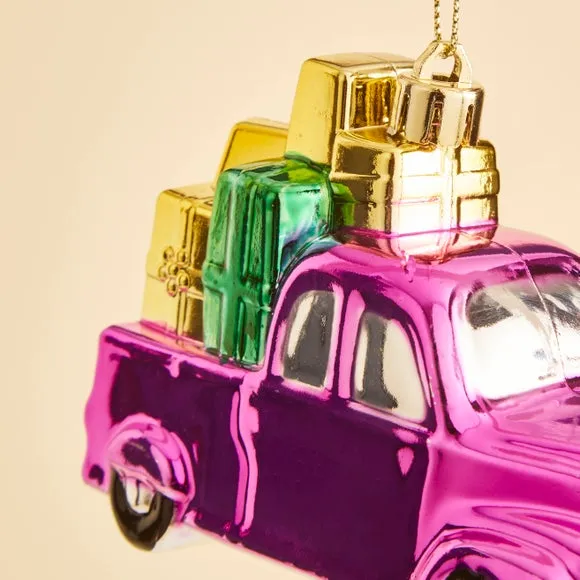 Car Hanging Decoration with Presents - Multicolor