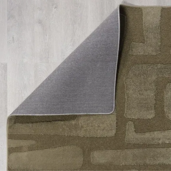 Carved Rug with High-Low Pile - Pebble, Boucle