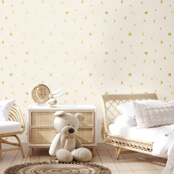 Celestial Stars Wallpaper - Natural