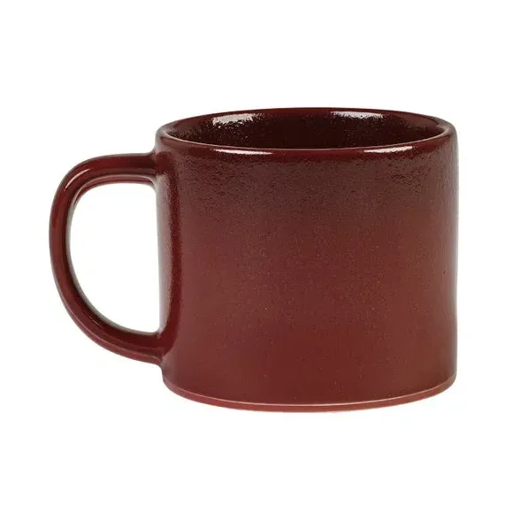 Ceramic Mug with Reactive Glaze - Burgundy