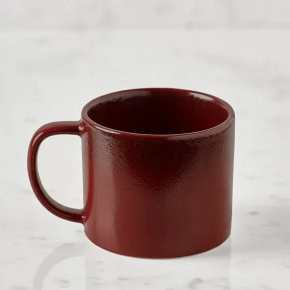 Ceramic Mug with Reactive Glaze - Burgundy image