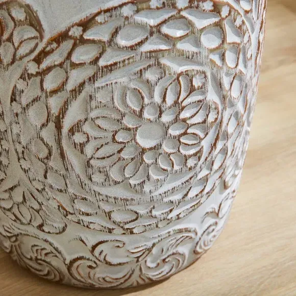 Ceramic Side Table - Off-White