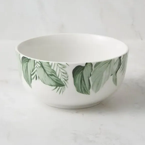 Cereal Bowl with Jungle Design - Green image