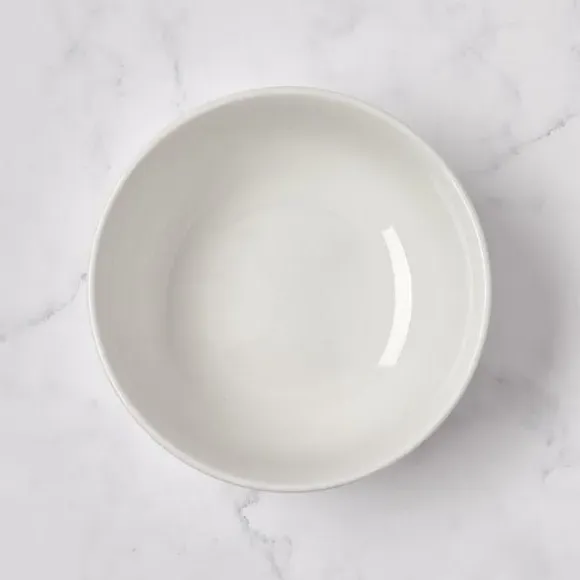 Cereal Bowl with Leaf Pattern - Green, Porcelain