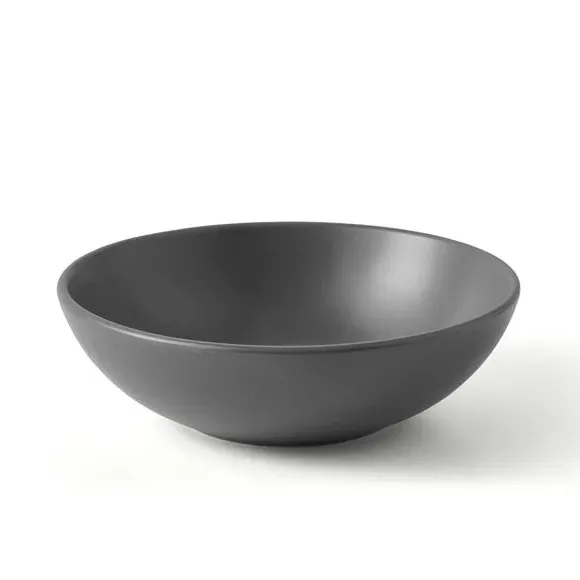 Cereal Bowl with Matte Finish - Charcoal, Stoneware