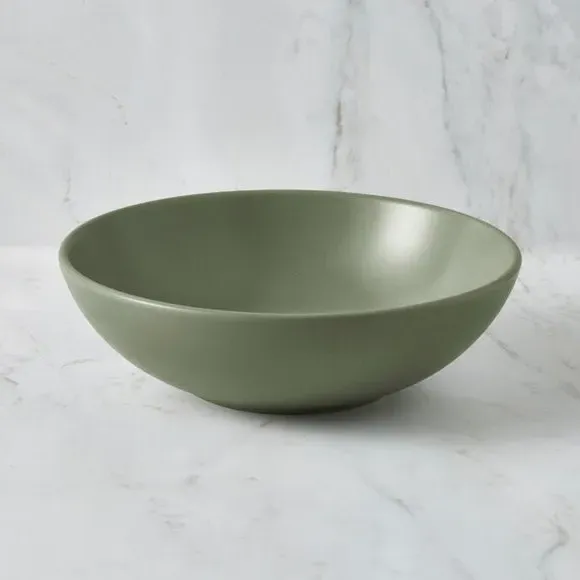 Cereal Bowl with Matte Finish - Sage, Stoneware