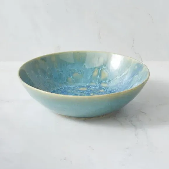Cereal Bowl with Reactive Glaze - Blue, Stoneware image