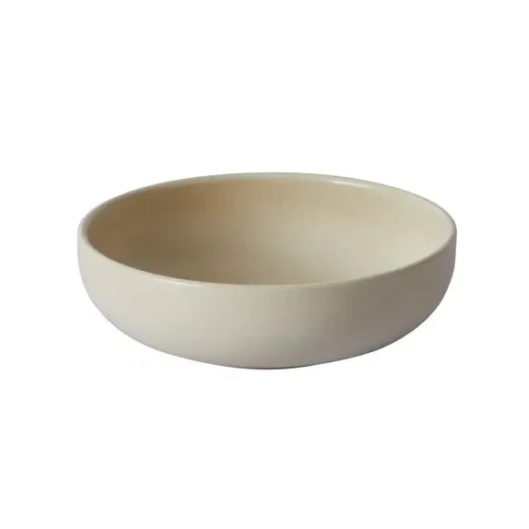 Cereal Bowl with Reactive Glaze - Cream, Stoneware