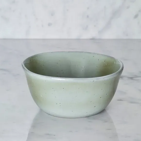 Cereal Bowl with Reactive Glaze - Sage, Stoneware