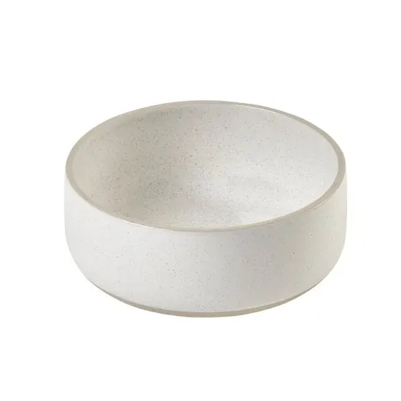 Cereal Bowl with Speckle Glaze - White, Stoneware