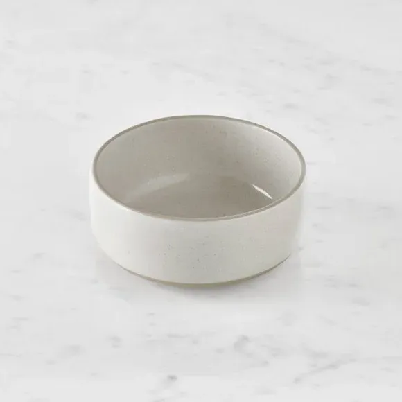 Cereal Bowl with Speckle Glaze - White, Stoneware
