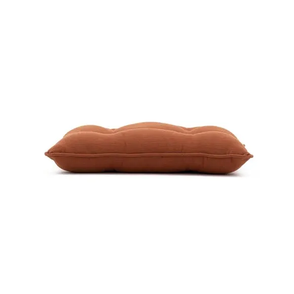 Chair Seat Pad with Button Detail - Butterscotch, Cotton