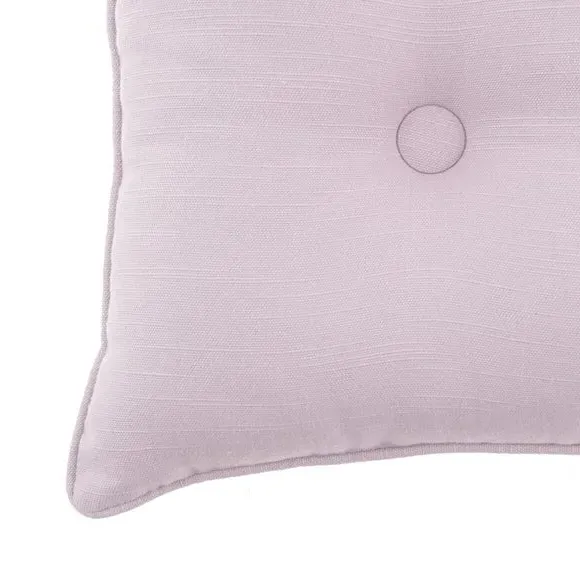 Chair Seat Pad with Button Detail - Lilac, Cotton