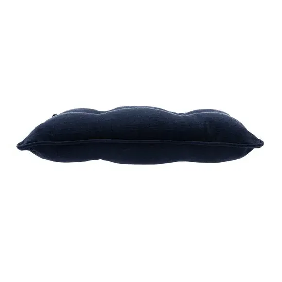 Chair Seat Pad with Button Detail - Navy, Cotton