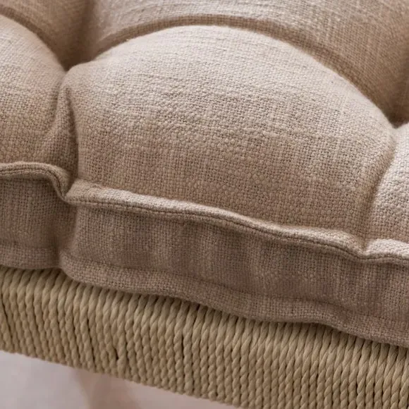 Chair Seat Pad with Handle - Dark Sand, Cotton